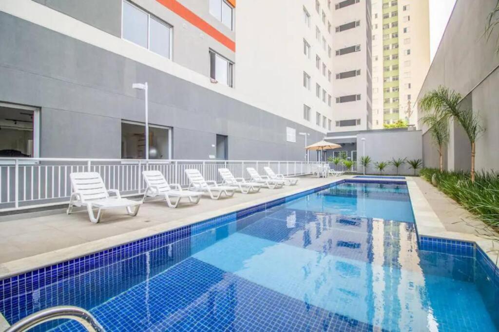 Novo Studio Zafira Metro Bras C/ Piscina São Paulo Exteriör bild